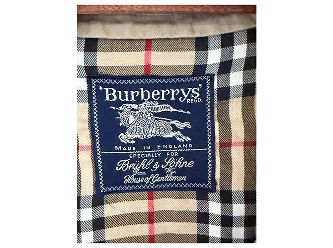 Burberry Trench Coat Beige Algodón Poliéster - vista 6