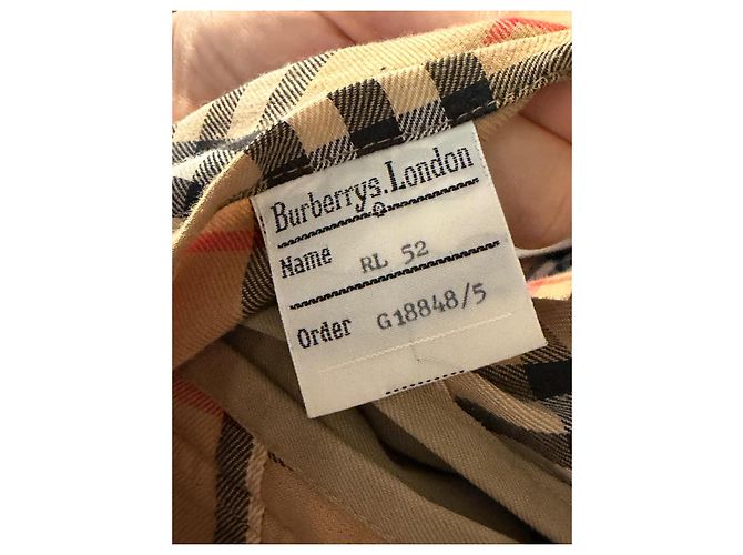 Burberry Trench Coat Beige Algodón Poliéster - vista 8