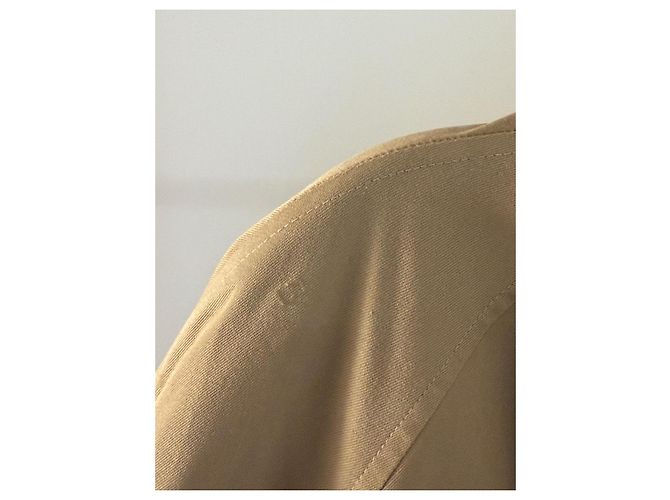 Burberry Trench Coat Beige Algodón Poliéster - vista 9
