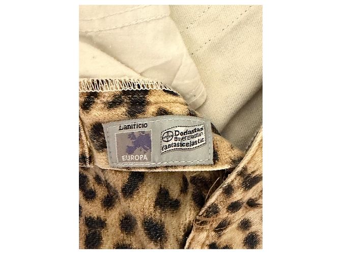 Roberto Cavalli Pantalones vaqueros con estampado de leopardo - vista 4