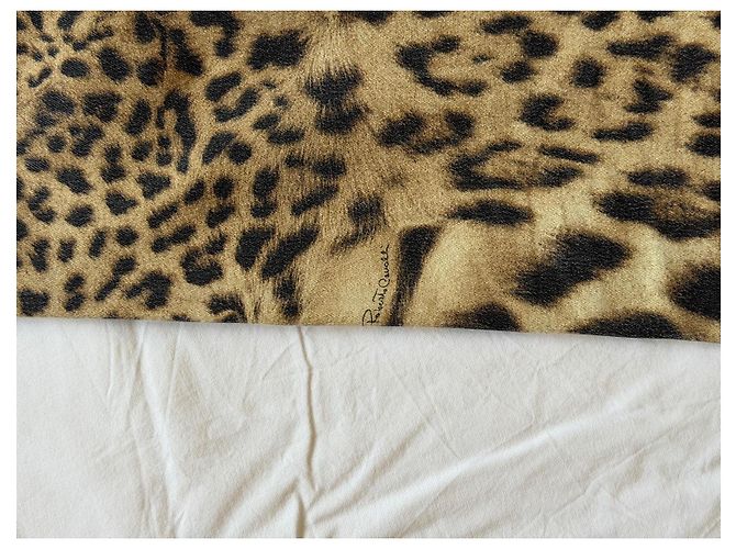 Roberto Cavalli Pantalones vaqueros con estampado de leopardo - vista 5