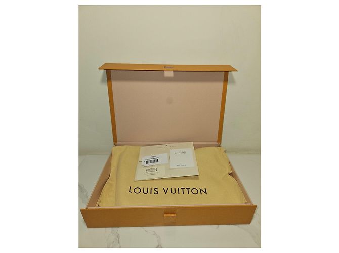 Louis Vuitton Pochette Platy Mirror in vernice dorata - vista 6