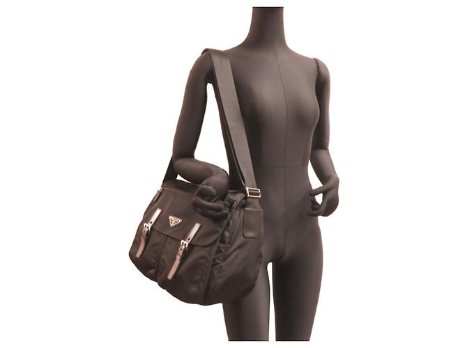Bolsa Messenger Prada Nylon BT1738 - vista 8