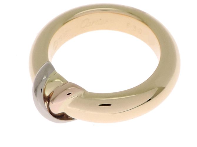 Anello da donna Cartier 750 in filo d'oro tricolore - vista 2