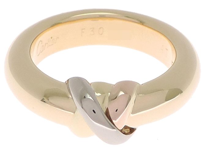 Anello da donna Cartier 750 in filo d'oro tricolore - vista 4