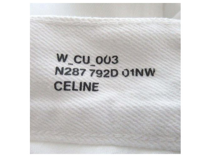 Céline Calças largas em denim Signature Triomphe Celine - vista 8