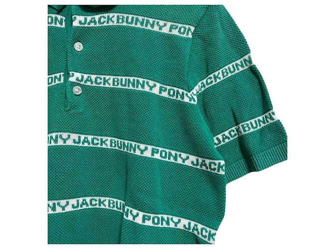Autre Marque Jack Bunny Logo Jacquard Strick-Poloshirt - Ansicht 3