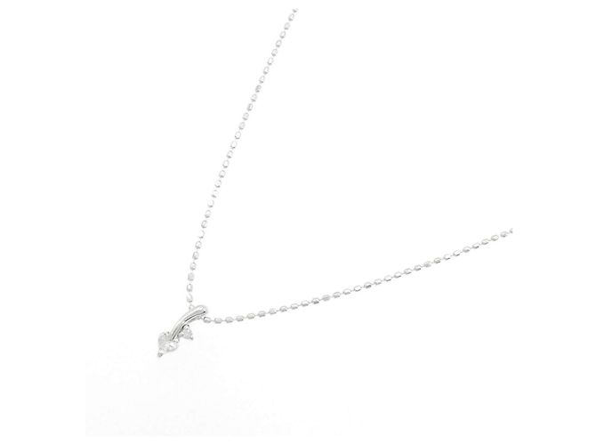 Autre Marque Collana in oro bianco Au750 e diamanti - vista 2