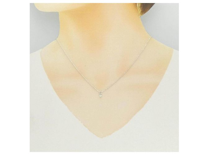 Autre Marque Collana in oro bianco Au750 e diamanti - vista 6