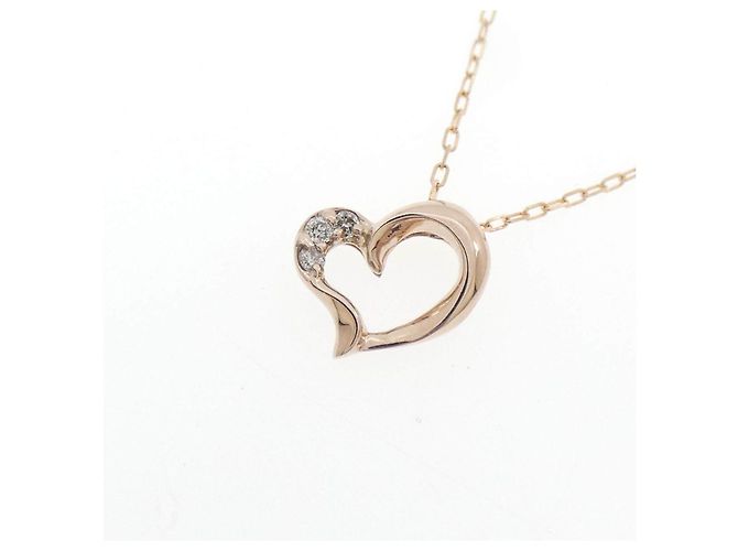 Autre Marque K10 Pink Gold Diamond Halskette - Ansicht 3