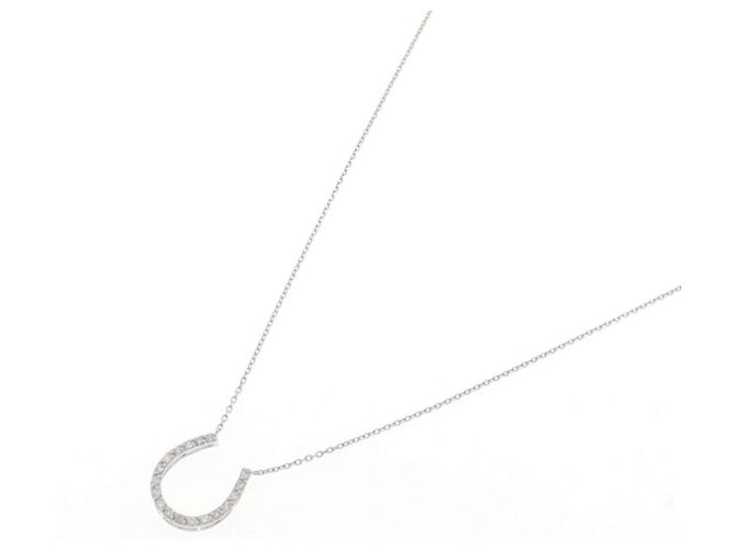 Autre Marque Collar Horseshoe Diamond en oro blanco Au750 - vista 2