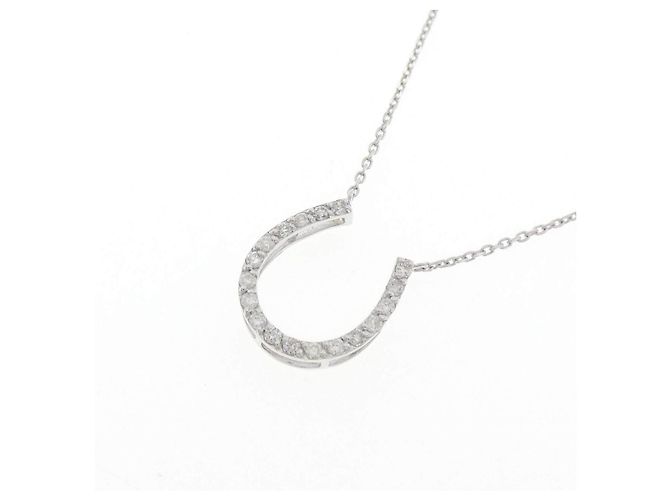 Autre Marque Collar Horseshoe Diamond en oro blanco Au750 - vista 3