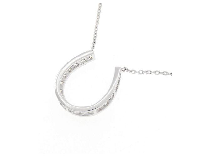 Autre Marque Collar Horseshoe Diamond en oro blanco Au750 - vista 4