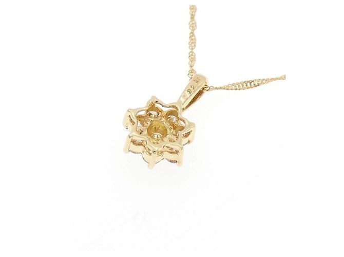 Autre Marque Au750 Blumen-Diamant-Halskette - Ansicht 4