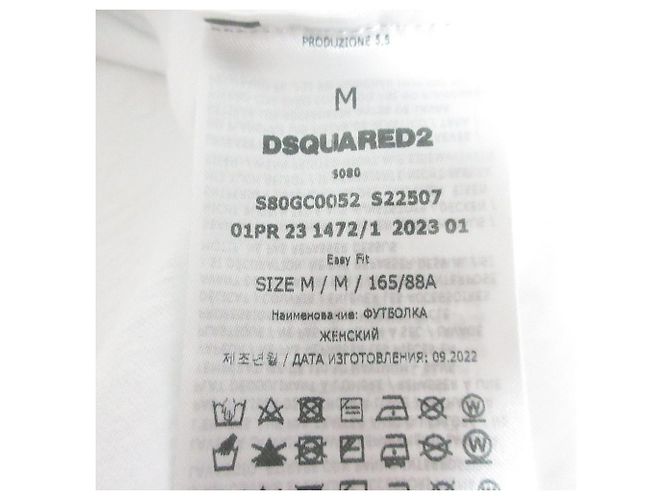 DSQUARED2 T-Shirt mit Logo-Print aus Baumwolle und kurzen Ärmeln - Ansicht 5