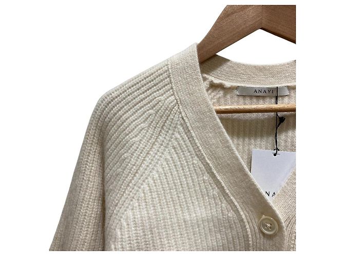 Autre Marque Cardigã ANAYI em lã e cashmere com decote em V - vista 2