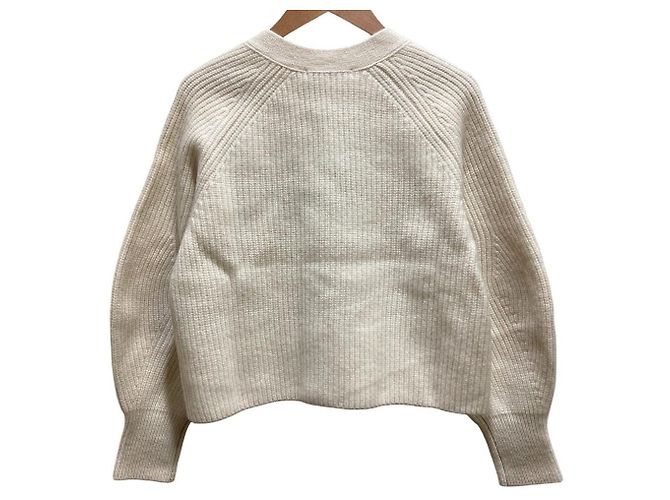 Autre Marque Cardigã ANAYI em lã e cashmere com decote em V - vista 3
