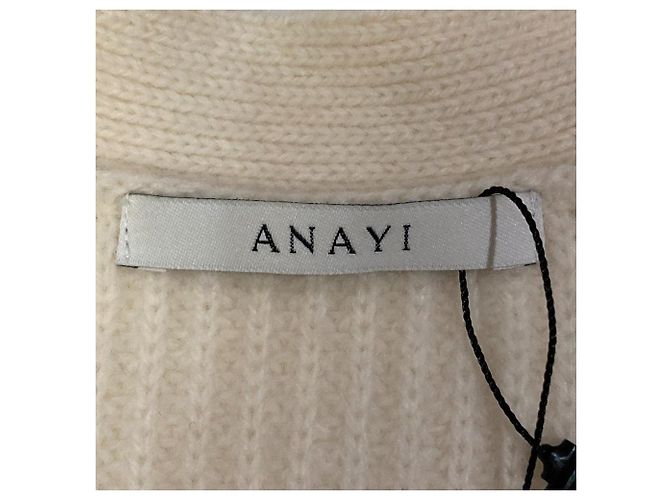 Autre Marque Cardigã ANAYI em lã e cashmere com decote em V - vista 4