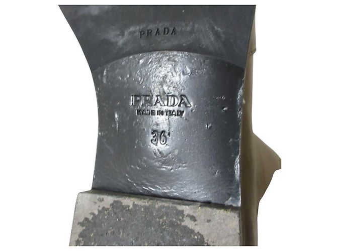 Prada Lederstiefel lang - Ansicht 11