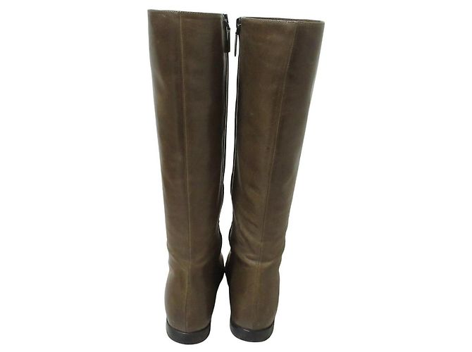 Prada Lederstiefel lang - Ansicht 3