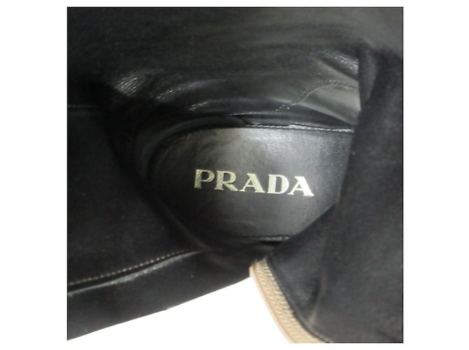 Prada Lederstiefel lang - Ansicht 4