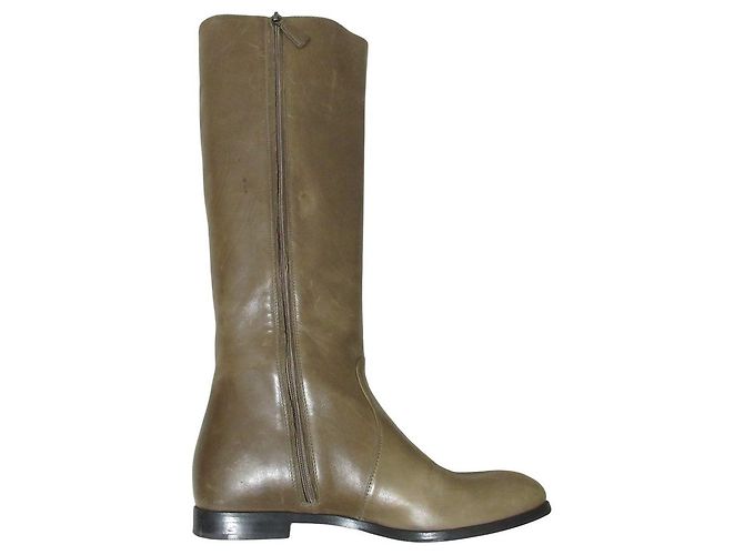 Prada Lederstiefel lang - Ansicht 7