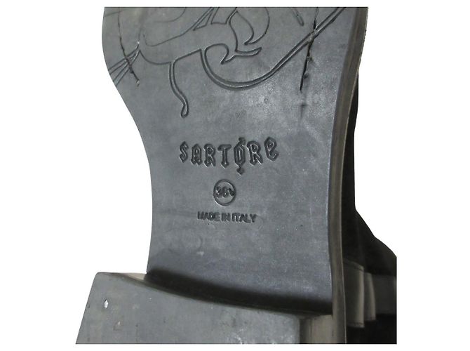 Autre Marque Botas longas de camurça Sartore - vista 8