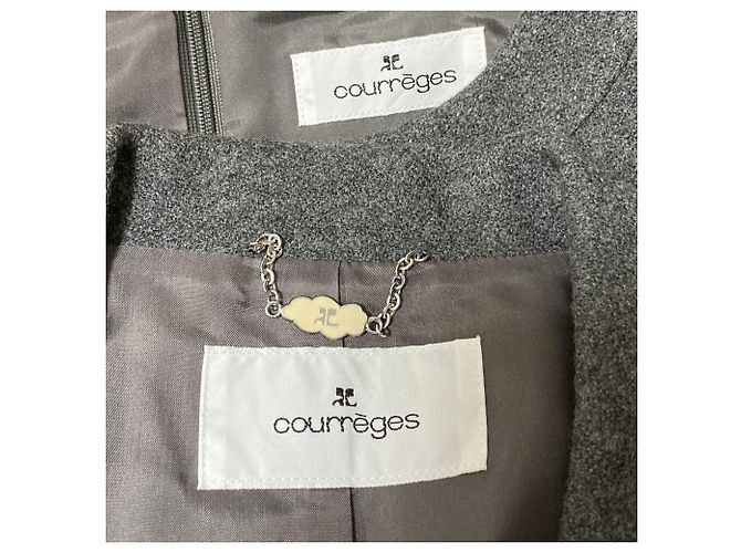 Autre Marque Courreges Wool Dress Jacket Ensemble - view 11