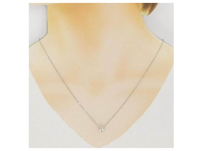 Autre Marque Colar de platina e diamantes - vista 6