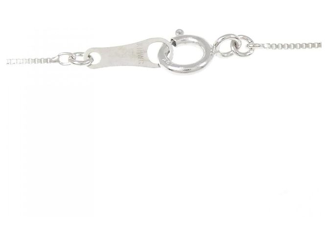 Autre Marque Collana Croce in Oro Bianco K10 e Diamanti - vista 5