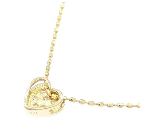 Autre Marque Collana Cuore con Diamanti Au750 - vista 4