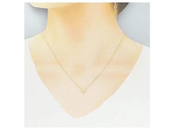 Autre Marque Collana Cuore con Diamanti Au750 - vista 6
