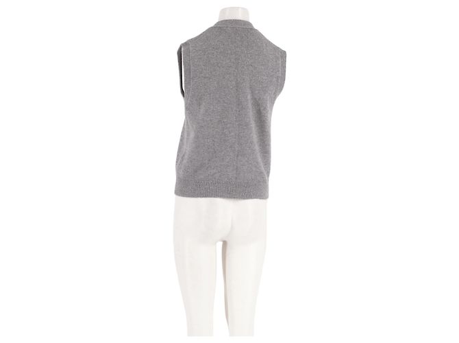 Autre Marque Grauer Kaschmirpullover - Ansicht 2
