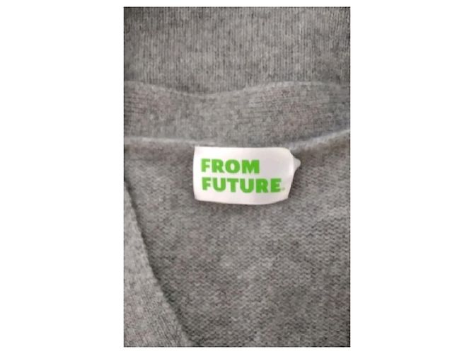 Autre Marque Grauer Kaschmirpullover - Ansicht 7