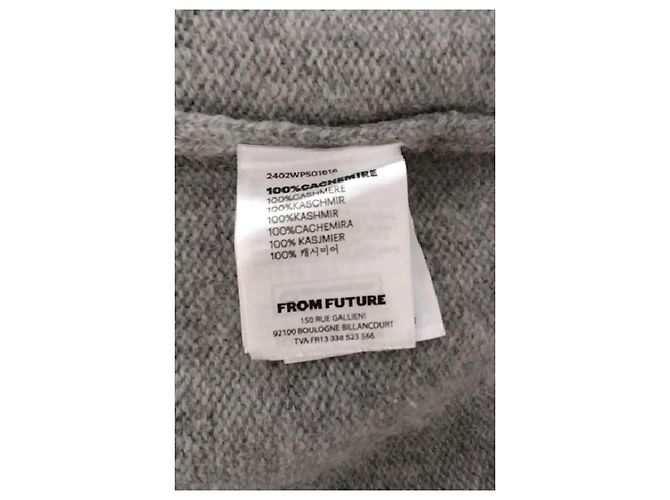 Autre Marque Grauer Kaschmirpullover - Ansicht 8