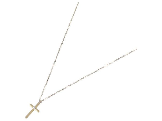 Autre Marque Collar de Diamantes en Cruz Au750 - vista 2