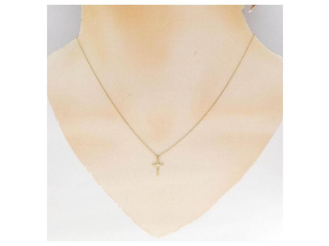 Autre Marque Collar de Diamantes en Cruz Au750 - vista 6