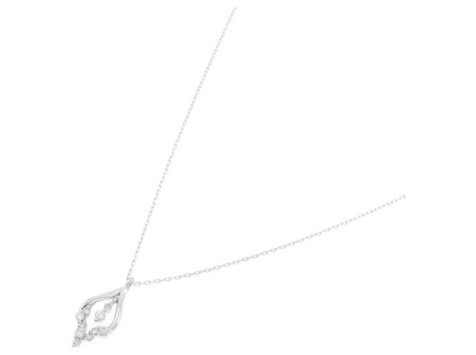 Autre Marque Collana in oro bianco Au750 e diamanti - vista 2