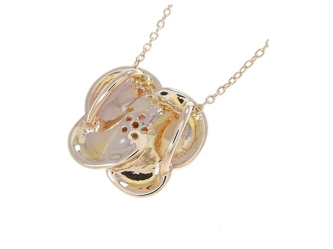 Autre Marque Collar de oro rosa K10 con zafiro y diamante - vista 4
