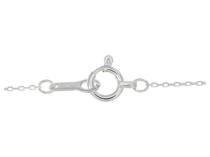 Autre Marque Collar de oro blanco K10 y diamantes - vista 5