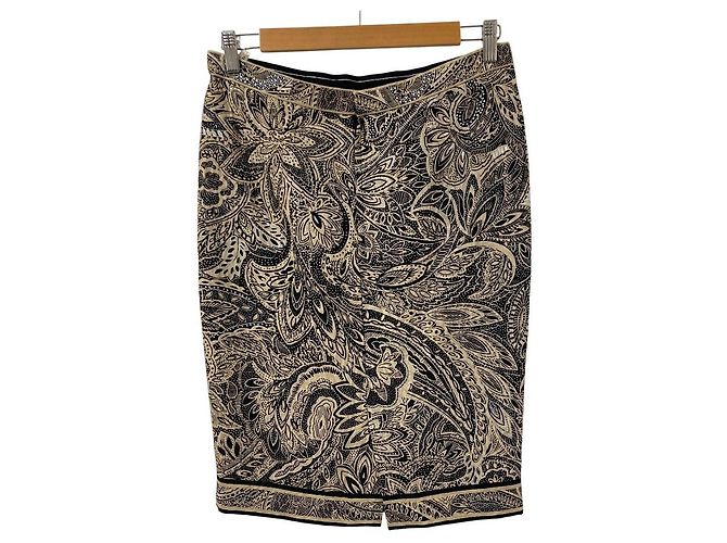 Falda de jacquard paisley Leonard Fashion - vista 2