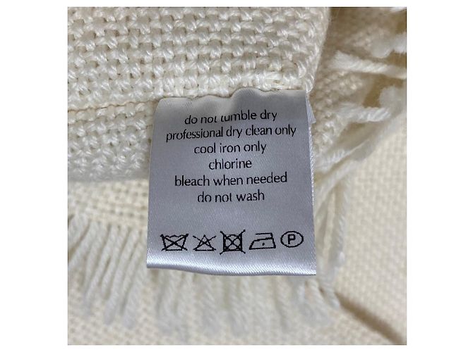 Autre Marque Poncho in lana e bambù con frange Cristaseya - vista 7