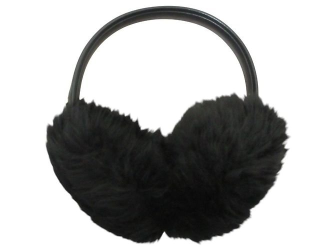 Paraorecchie Coach in pelle di pecora shearling - vista 2
