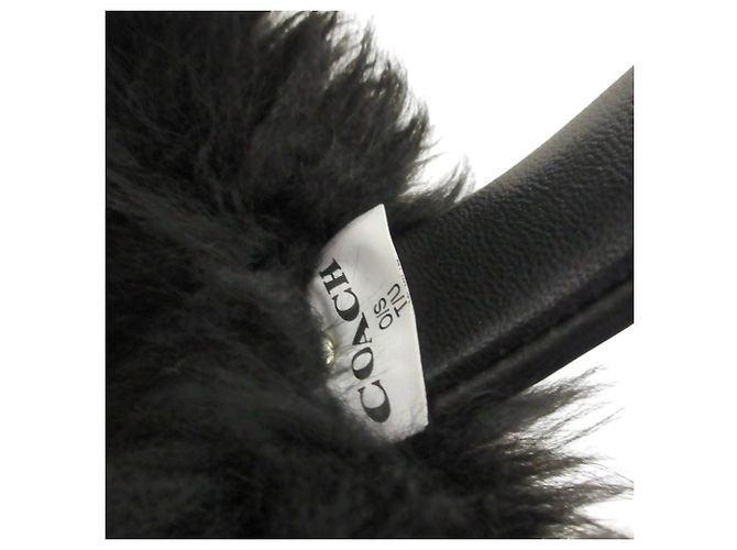 Paraorecchie Coach in pelle di pecora shearling - vista 7