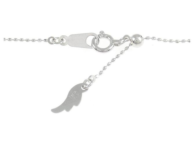 Autre Marque Collana in oro bianco Au750 con rubino e diamante - vista 5