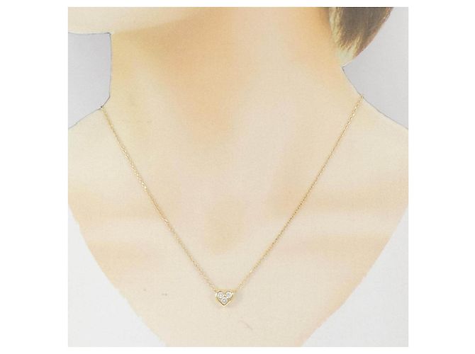 Autre Marque Collana Cuore con Diamanti Au750 - vista 6