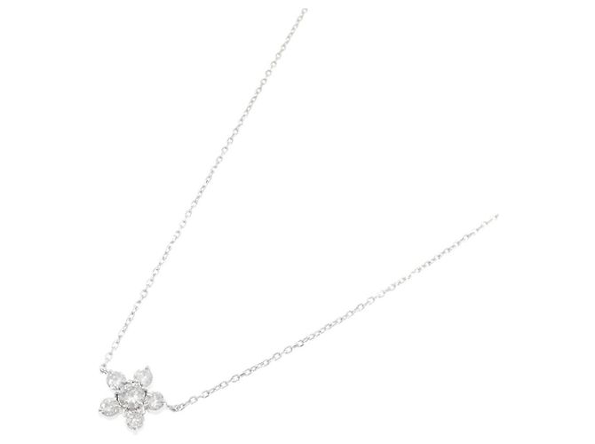 Autre Marque Colar de Diamantes Flor Pt900/Pt850 - vista 2