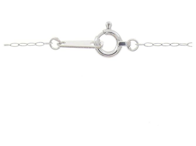 Autre Marque Colar de ouro branco K10 e diamantes - vista 5