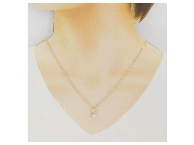 Autre Marque Collar de oro amarillo Au750 y diamantes - vista 6