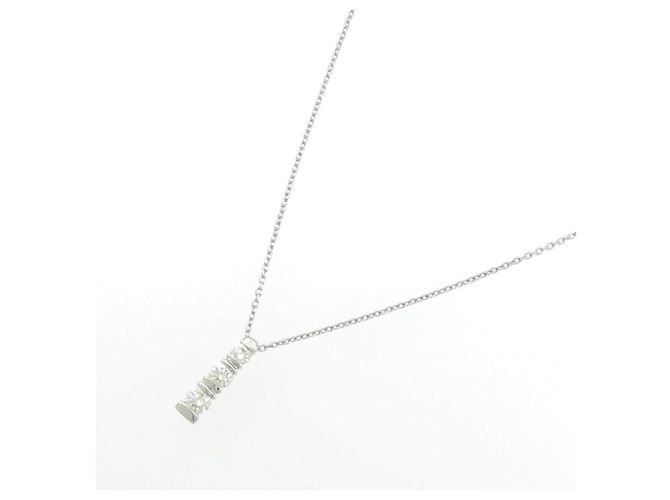 Autre Marque Halskette aus Au750 Weißgold und Diamanten - Ansicht 2